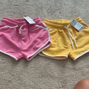 Kids Pink and Yellow Shorts Set (bundle of 2)